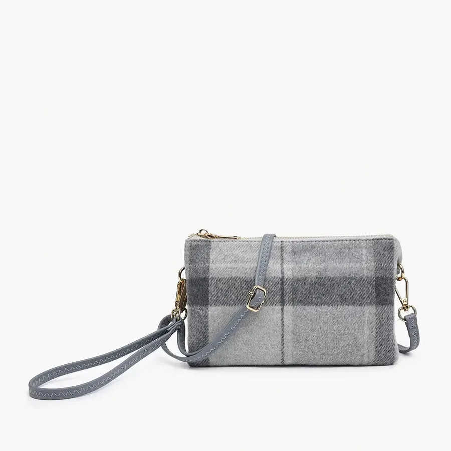 PLAID CROSSBODY WRISTLET