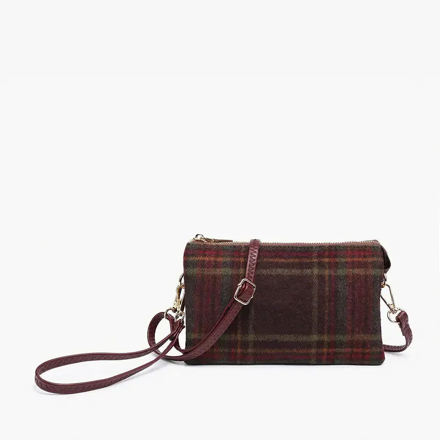 PLAID CROSSBODY WRISTLET