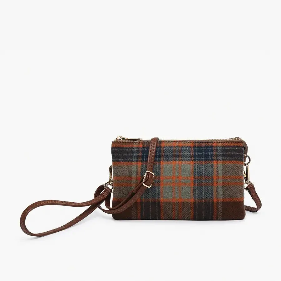 PLAID CROSSBODY WRISTLET