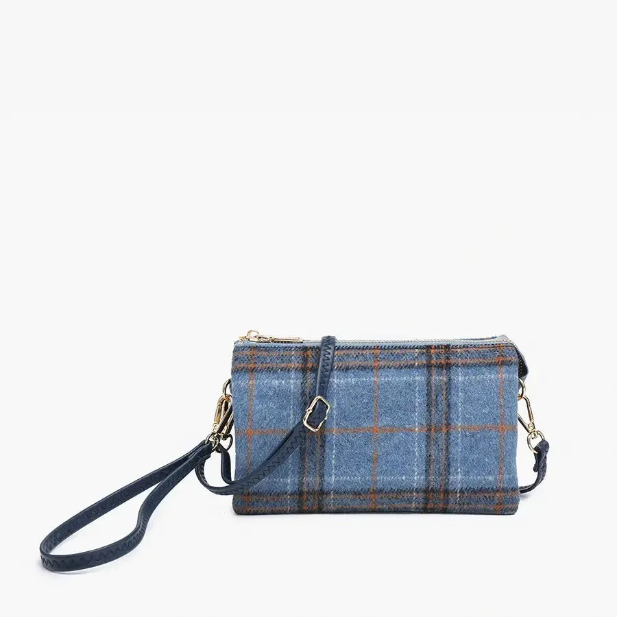PLAID CROSSBODY WRISTLET
