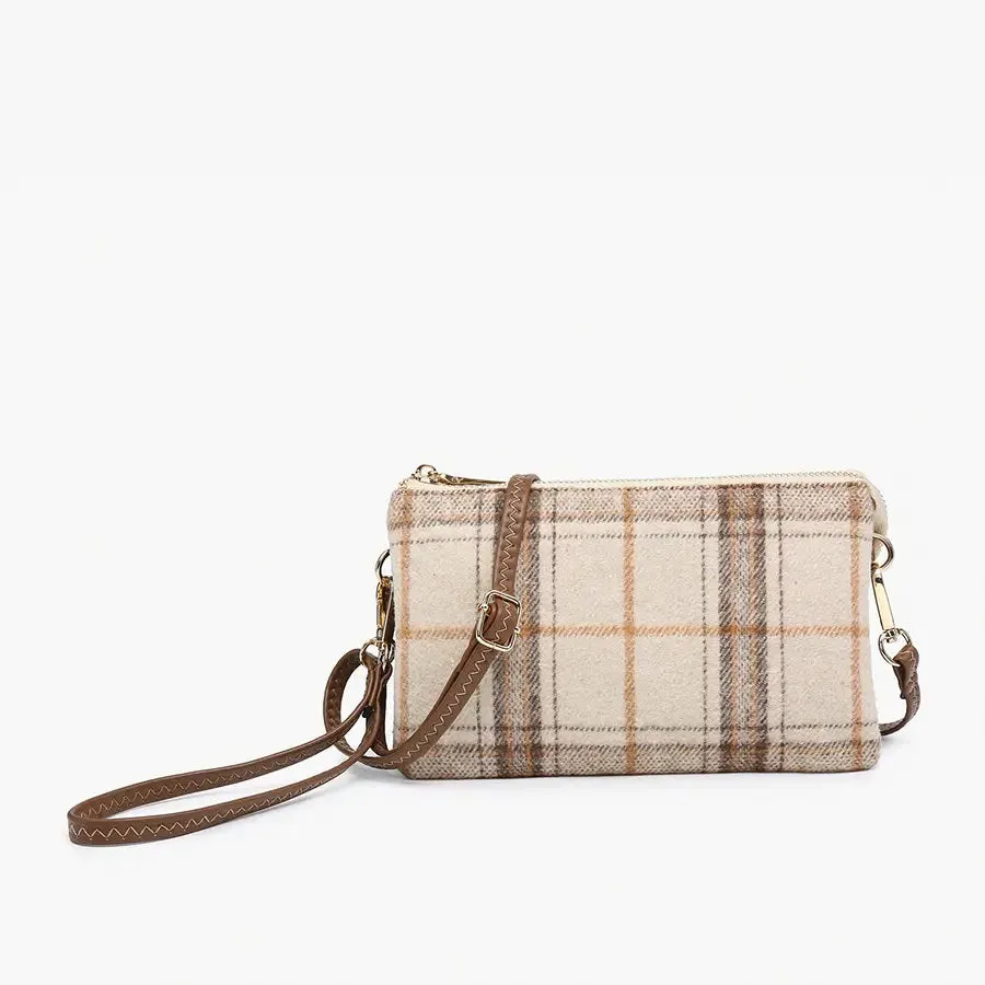 PLAID CROSSBODY WRISTLET