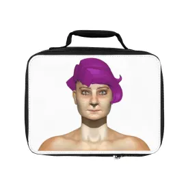 Purple Hair Girl Lunch Bag