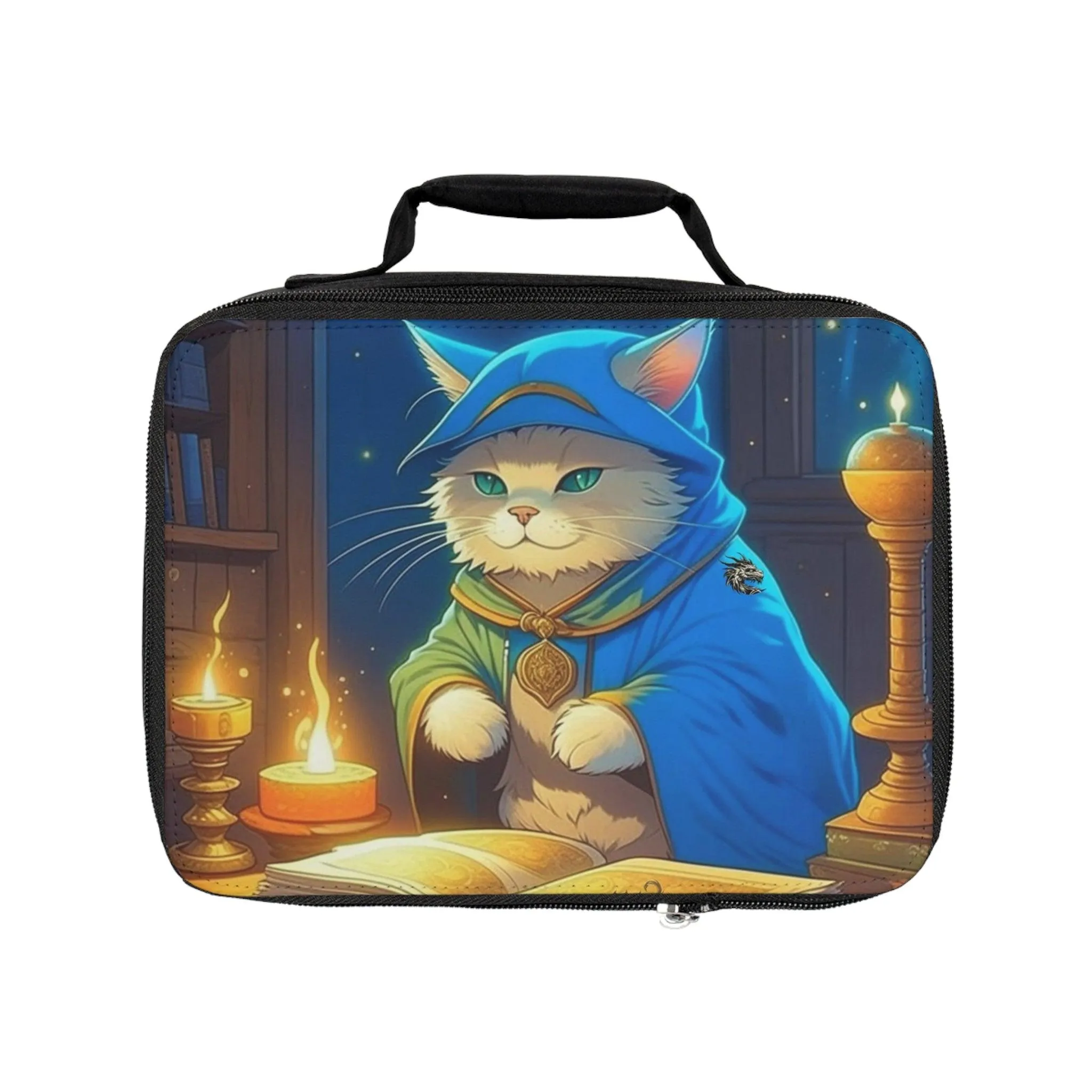 "Studious Cat Wizard" Lunch Bag