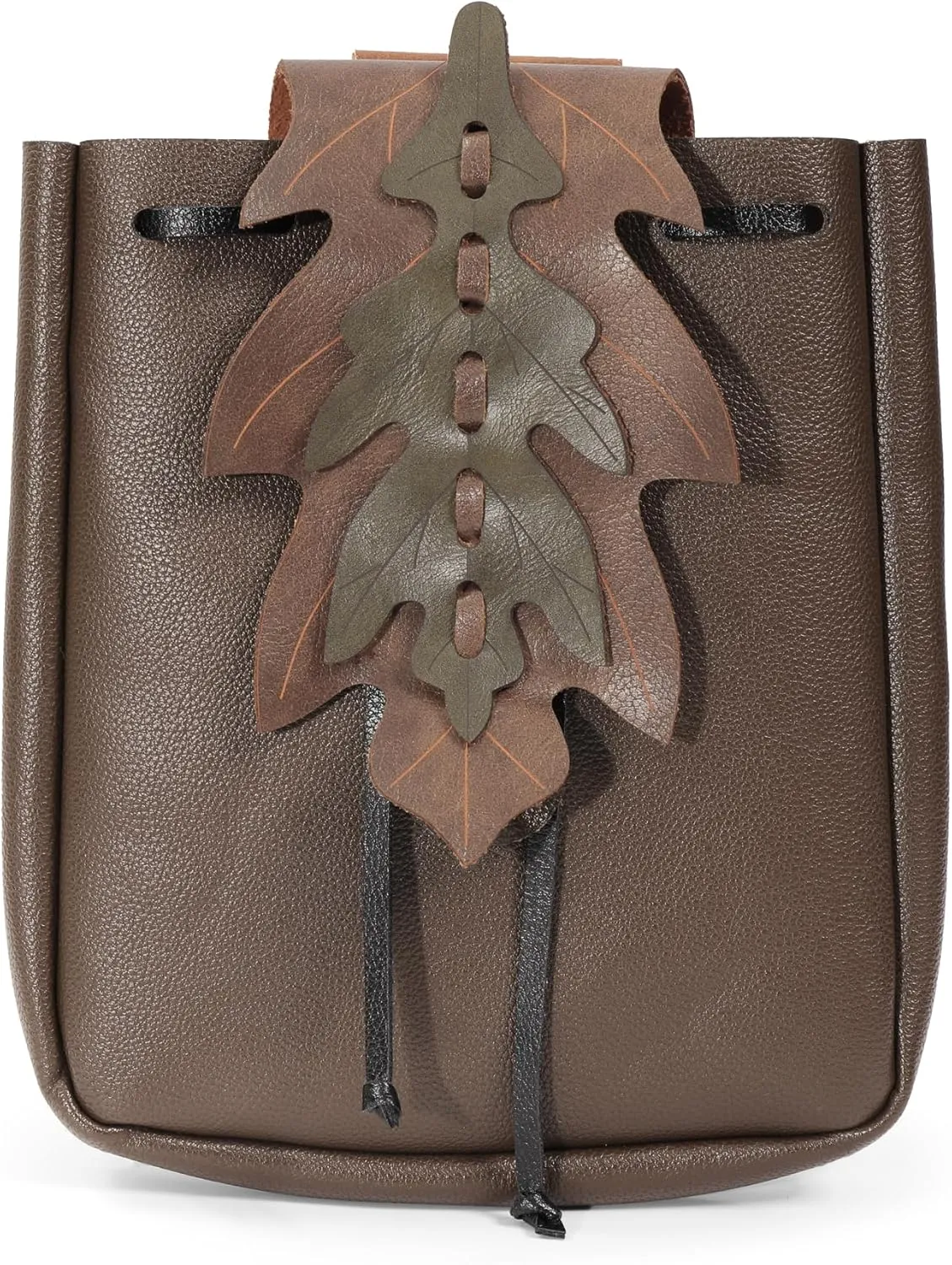 Renaissance Belt Pouch Ren Faire Bag Medieval Fanny Pack Waist Drawstring Leaf Costume Accessories