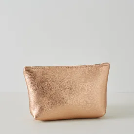Rose Gold Leather Pouch