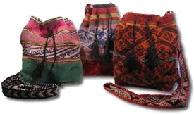 Shamans Market Peruvian Drawstring Bag Red