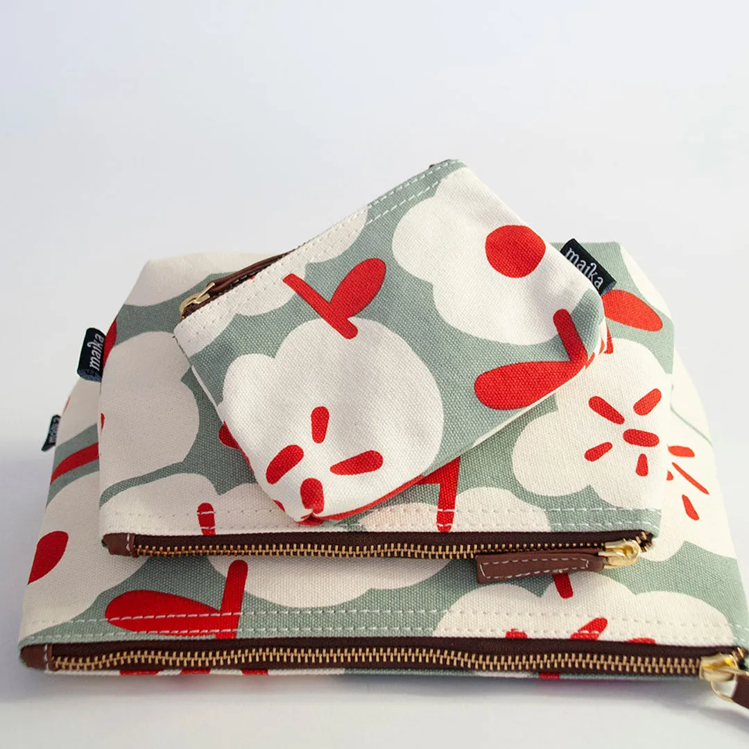 Small Lined Travel Pouch