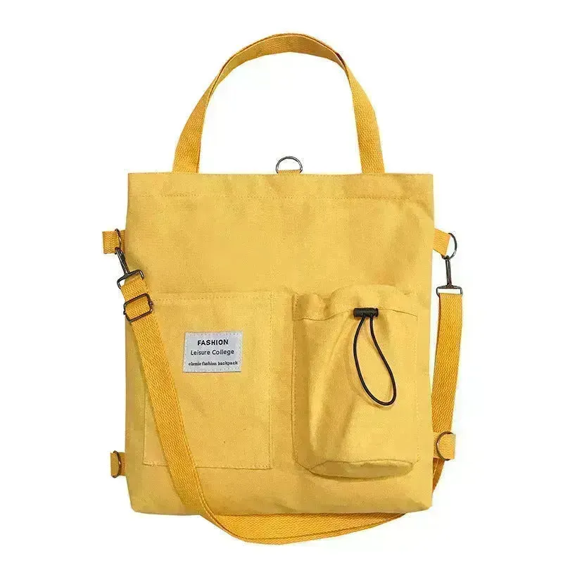Square Canvas Totes Bag Lady With One Shoulder Slung Bag Canvas Bag for Women