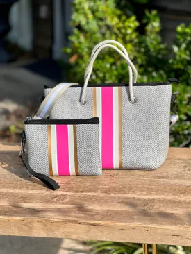 TAYLOR GRAY - The Cathy Mini Neoprene Tote and Wristlet | shoptaylorgray