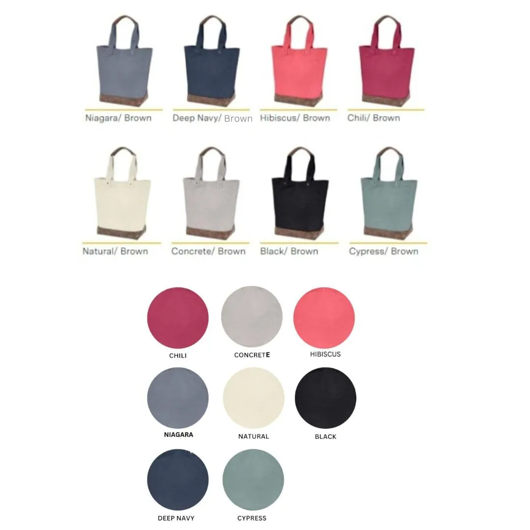 The only thing quality canvas tote bag (Concrete/brown)