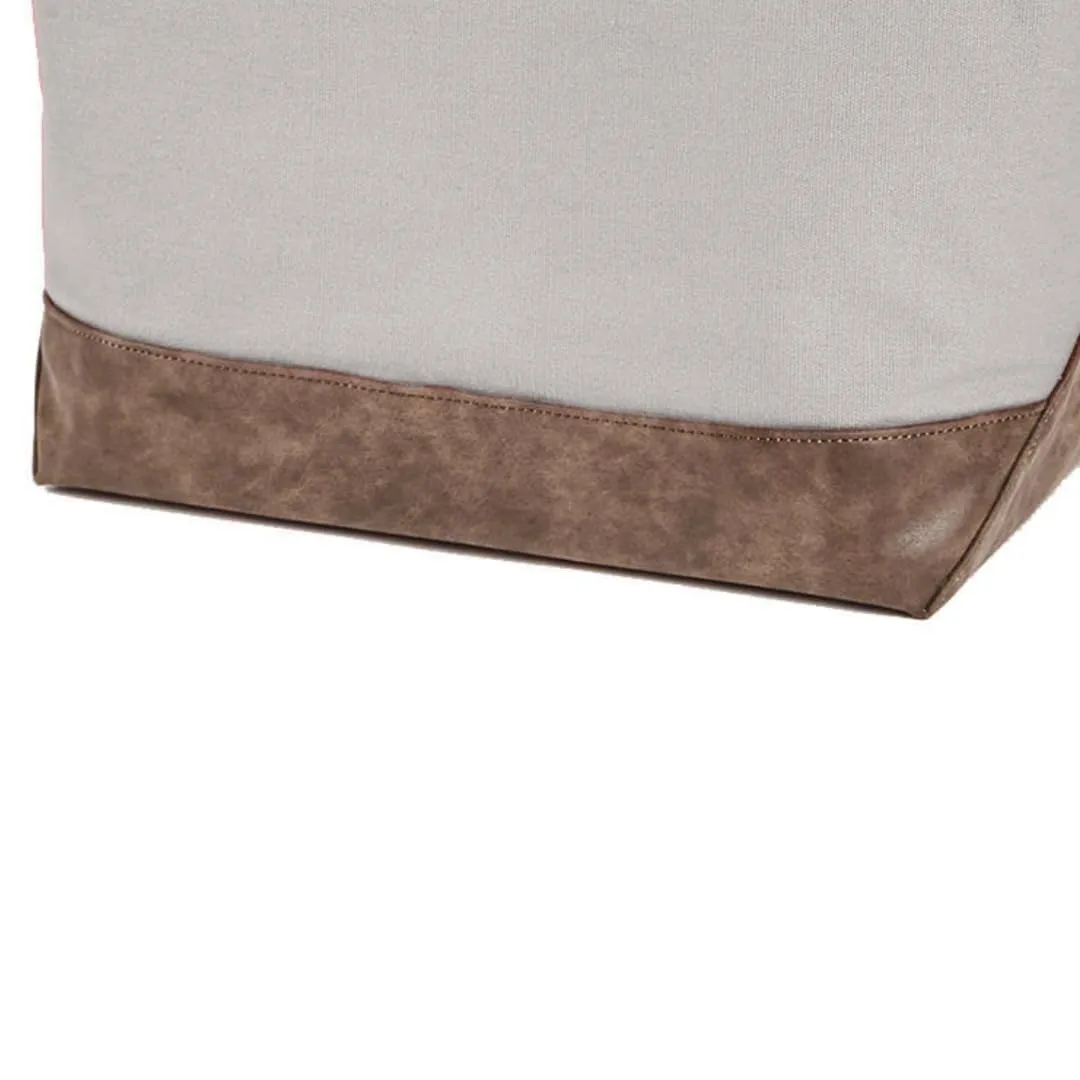 The only thing quality canvas tote bag (Concrete/brown)