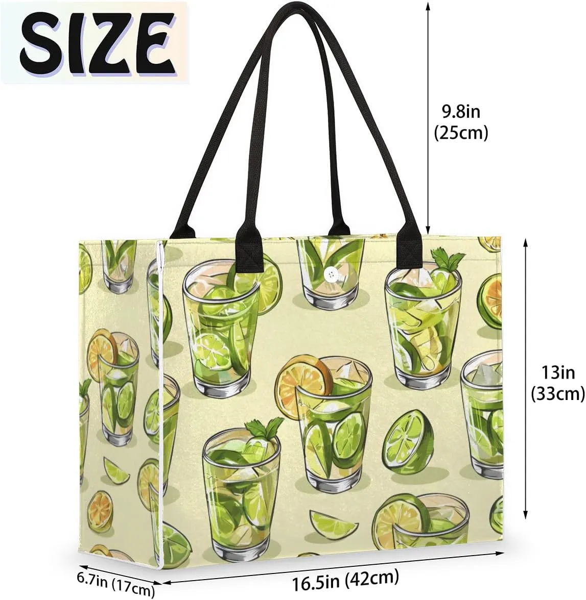 Tote Bag for Women,Travel Storage Shopping Basket with Inner Zipper Pocket Portable Reusable Handbag Gifts02