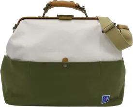 Two-Tone Fashionable Canvas Dareth Boston Bag