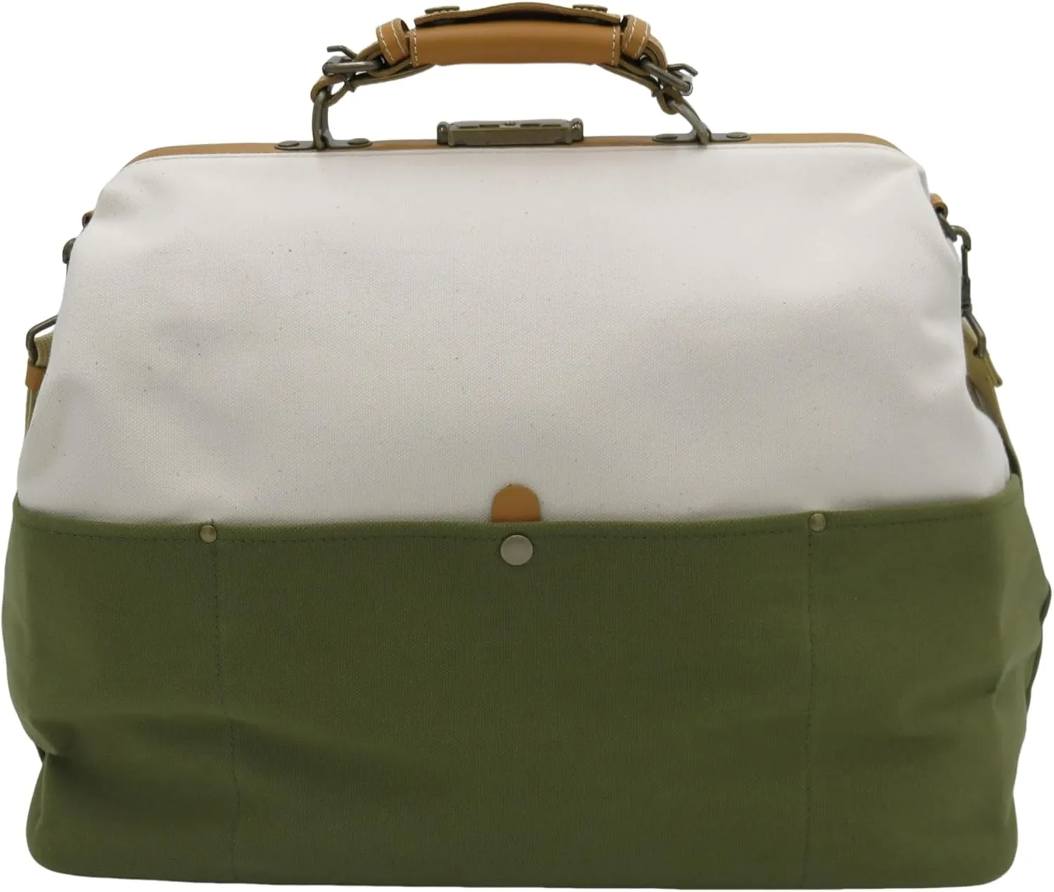Two-Tone Fashionable Canvas Dareth Boston Bag