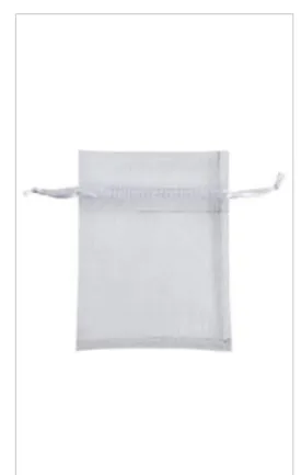 White organza bag- medium size