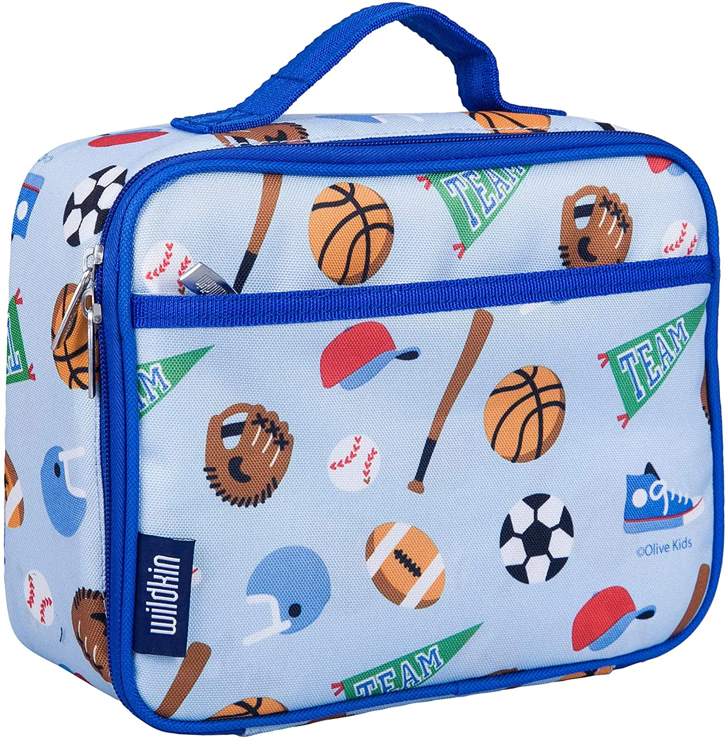 Wildkin Kids Insulated Lunch Box Bag for Boys and Girls, Perfect Size for Packing Hot or Cold Snacks for School and Travel, Mom's Choice Award Winner, BPA-free, Olive Kids (Out of this World)