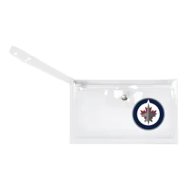 Winnipeg Jets Clear Ticket Wristlet