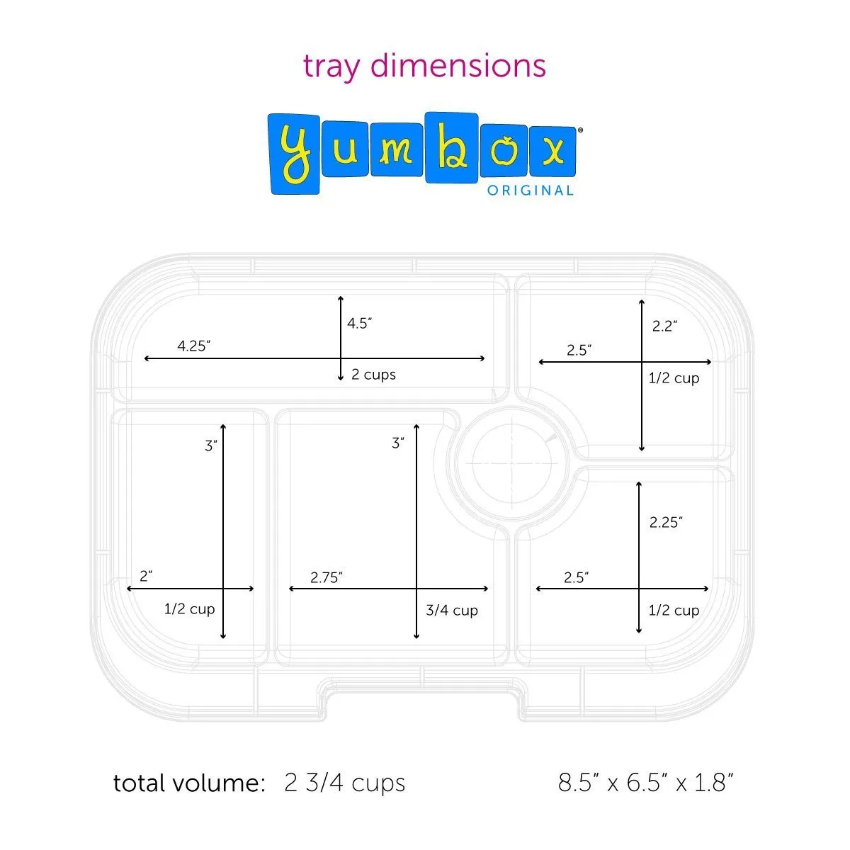 Yumbox Original 6-Compartment Lunch Box - Sunburst Yellow Koala
